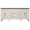 thumbnail image 6 of Signature Design by Ashley Dorrinson TV Stand with Fireplace Option, Two-Tone, Farmhouse Entertainment Center for TVs up to 65" with Glass Doors, 6 of 7