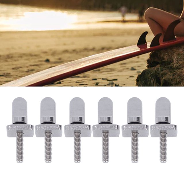 Tornillo de Surf, Resistencia de Óxido de Acero inoxidable Fuerte Tornillo de Aleta de Rosca M4 Pequeña Para Tabas de Paletas