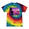 thumbnail image 1 of Wild Bobby, Majestic Dolphins Jumping During Sunset, Animal Lover, Tie-Dye Tees, Reactive Rainbow, Large, 1 of 3