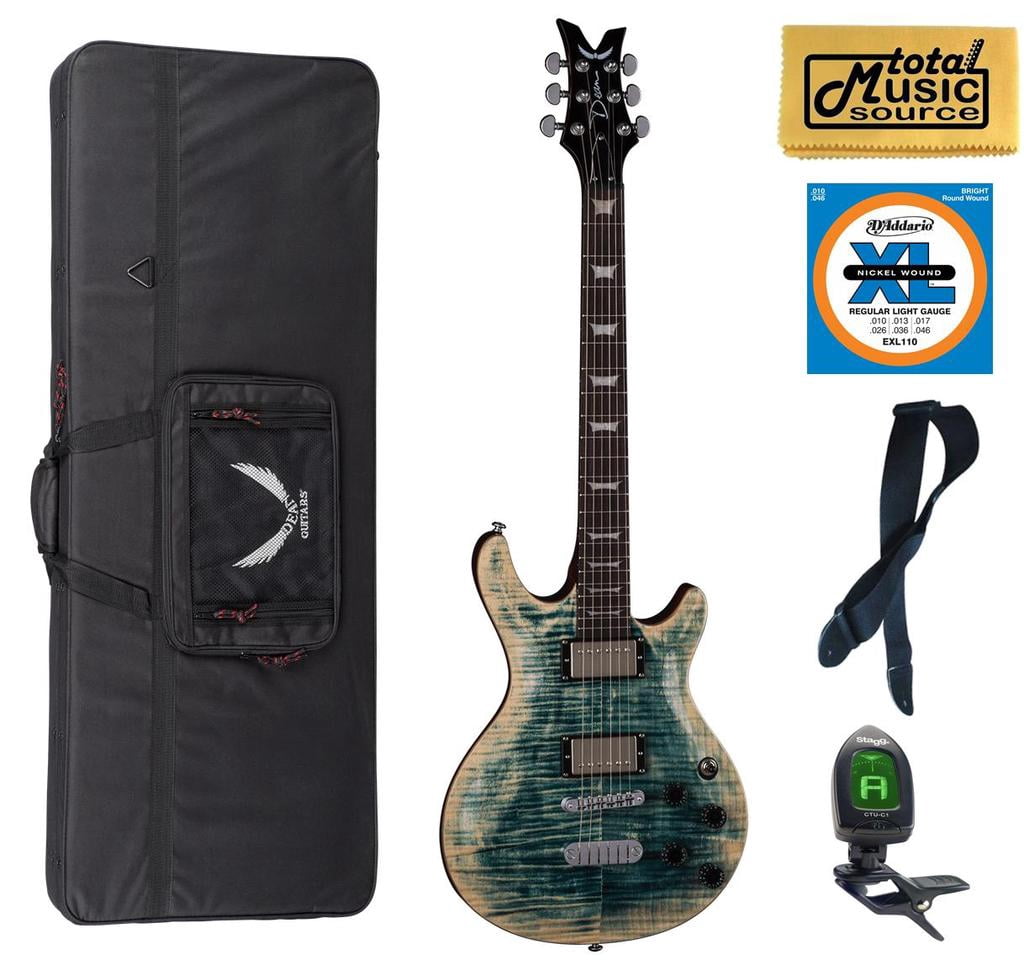 Dean ICON FM FD LWPACK Icon Solid-Body Electric Guitar, Faded Denim ...