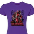 thumbnail image 2 of Marvel Deadpool & Wolverine - We Are Deadpool Doodles - Juniors Fitted Graphic T-Shirt, 2 of 4