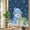 Navy Blue, variant on Blue Snowman Christmas Privacy Window Film, Decorative Stained Glass Window Film, Xmas Winter Snowflake Navy Blue Resuable Rainbow Static Cling for Home Bathroom Living Room Glass Door 23.6"x59"