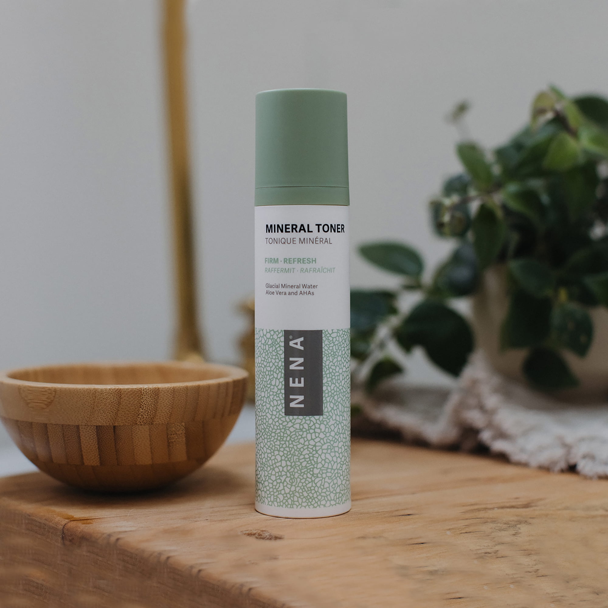 NENA Skincare Mineral Toner, Exfoliating and Hydrating Toner, 4 oz