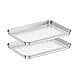 thumbnail image 3 of Baking Sheets 2 Pieces, Bastwe Cookie Sheets Set Stainless Steel Baking Pans Toaster Oven Tray Pans, Rectangle Size 12 Ã— 10 Ã— 1 inch, Rustproof & Healthy & Easy Clean & Dishwasher Safe, 3 of 4