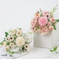 thumbnail image 5 of Flores Artificiales de Seda para Boda Ramo de San Valentín Decoración Nupcial JM, 5 of 5