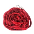 thumbnail image 5 of Bolso de noche vintage con flores para mujer, bolso de mano con cadena de flores rosas, bolso de mano para novia, boda, fiesta, cena, pequeño bolso, 5 of 5