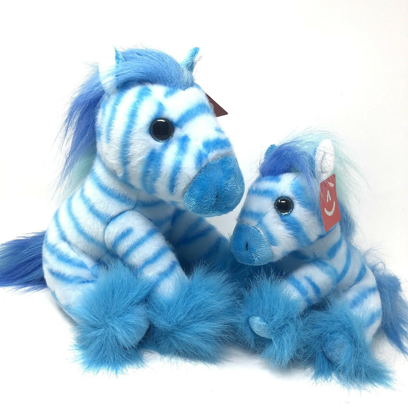 Details about   Aurora Mommy and Baby Blueberry Zebra Stuffed Animals Plush Toy 