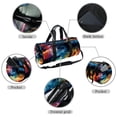 thumbnail image 2 of Galaxy DuffleBag 17.7" with Shoe Bag, Sports Bag, Soccer Bag, Luggage Bag - Zipper Pocket, Large Capacity, 2 of 6