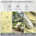thumbnail image 4 of Kimunuk Outdoor Seat Cushion Set, 24" X 24" X 4" Water-Resistant & Fade-Resistant Patio Furniture Replacement Cushions with Handle and Straps for Sofa Chair, Light Yellow, 4 of 7