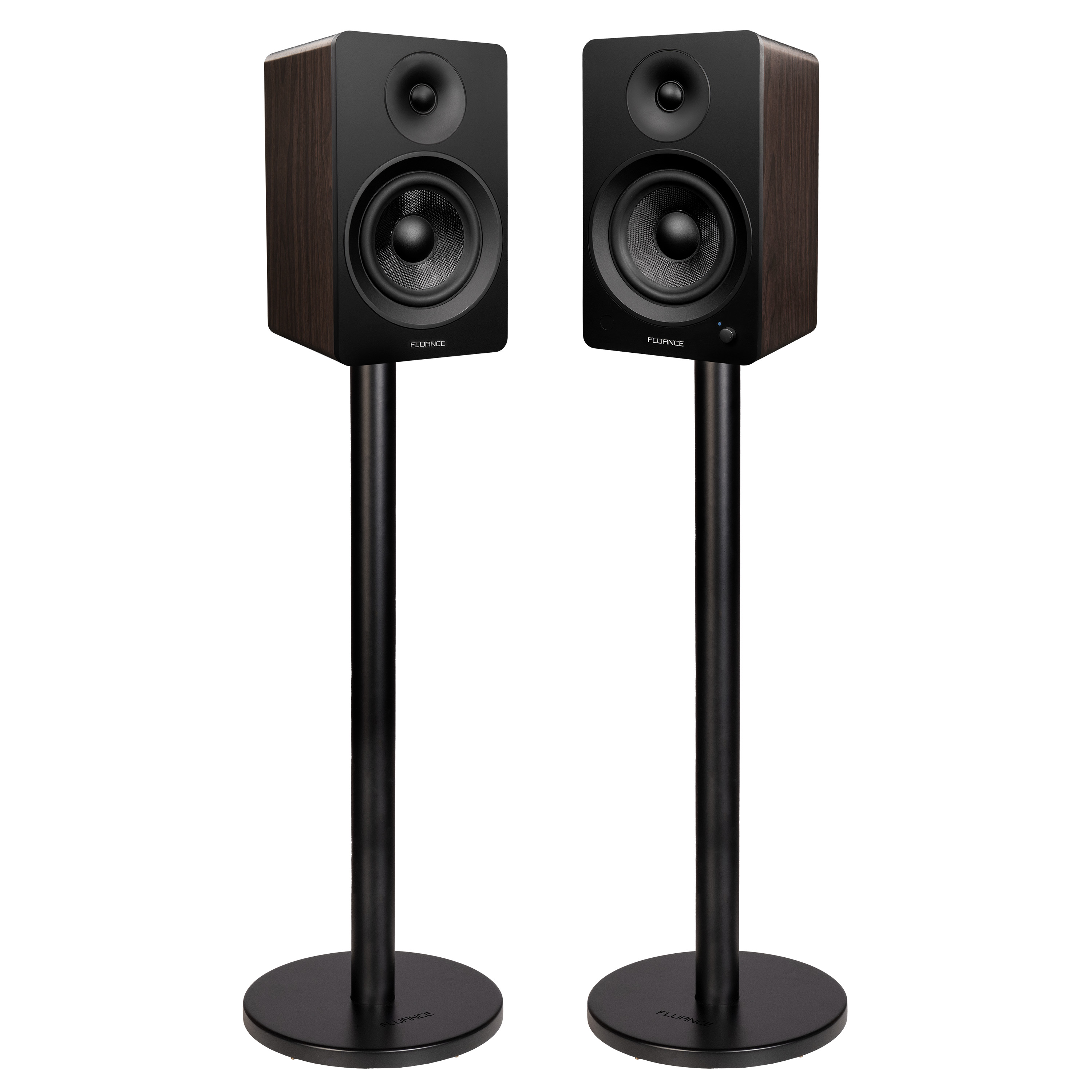 Fluance Powered 6.5" Stereo Bookshelf Speakers for Turntable Bluetooth