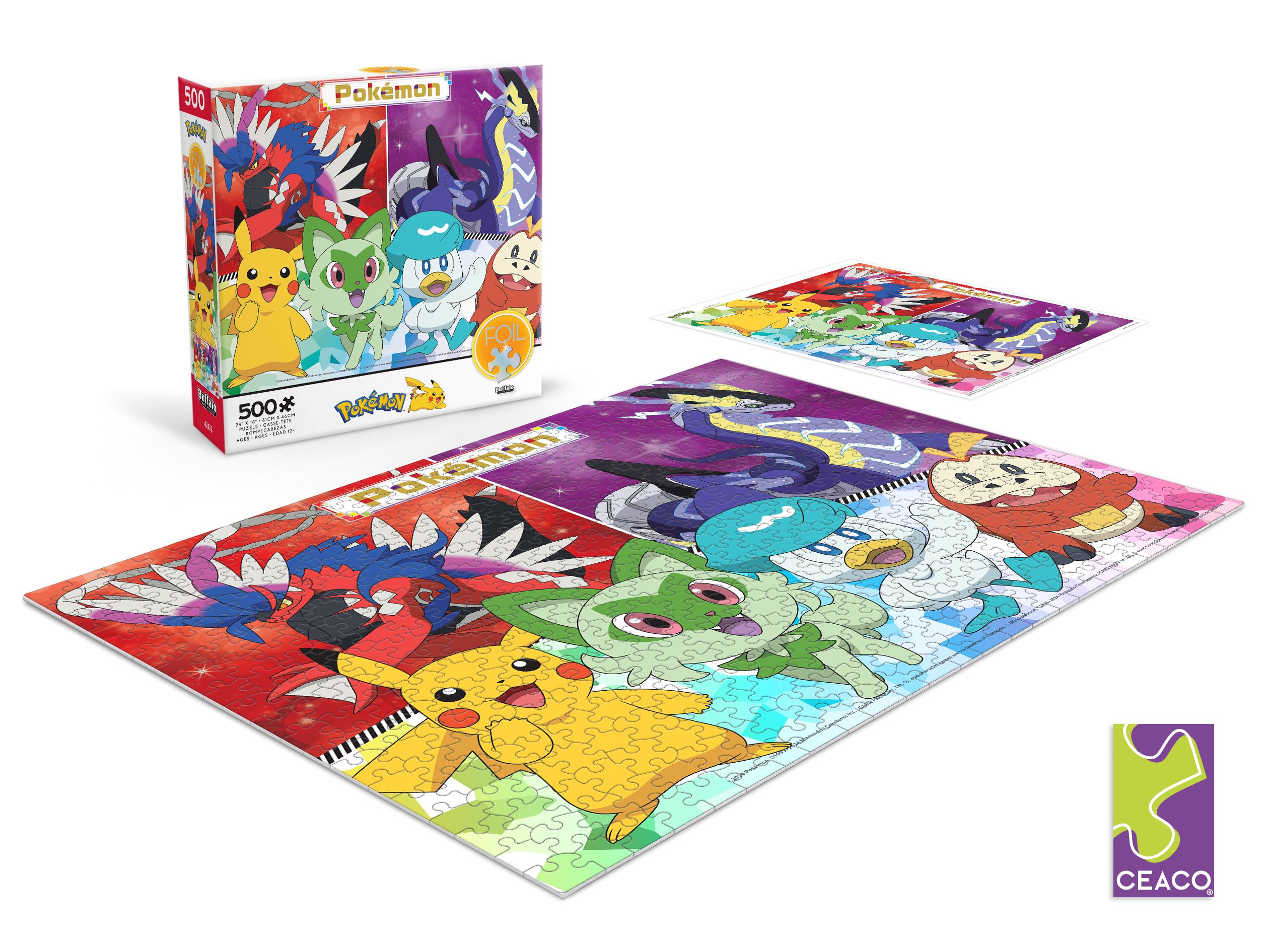 Ceaco 500 Piece Paldea Friends (Pokemon) Interlocking Jigsaw Puzzle