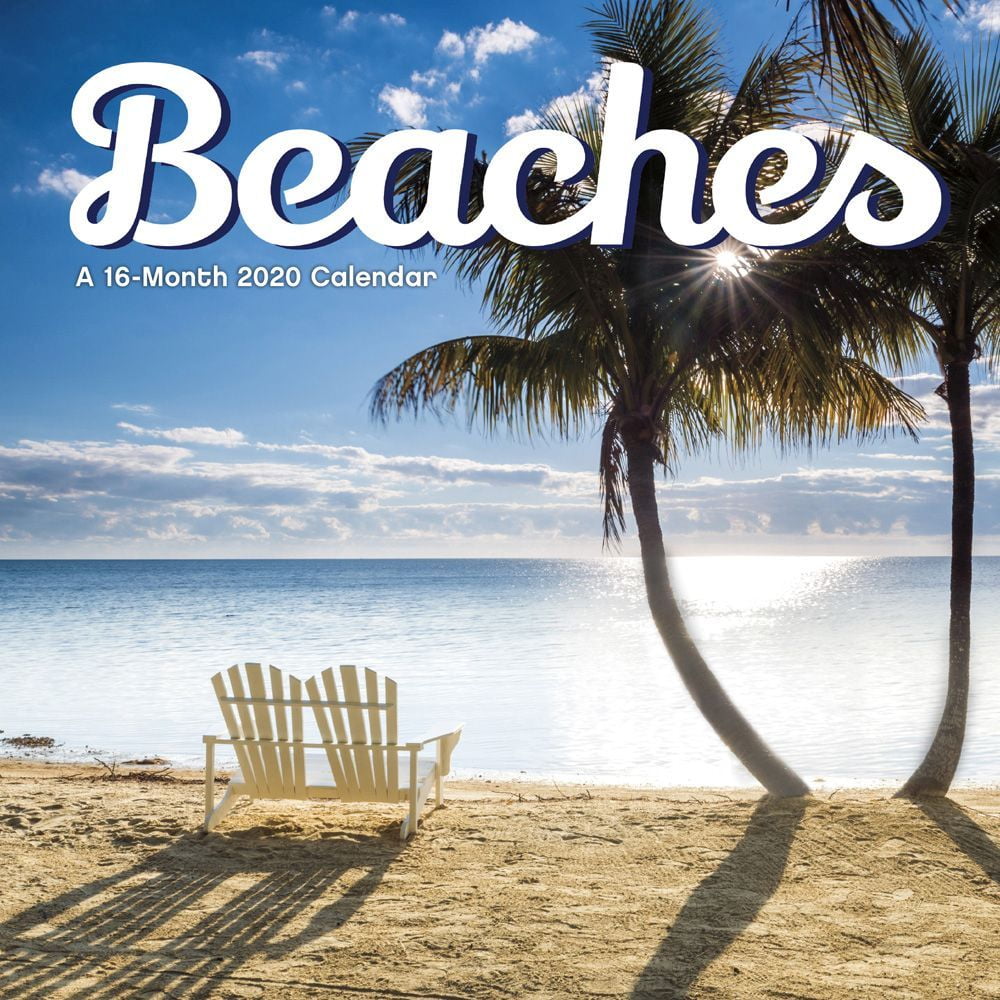 Calendars Beaches Wall Calendar FSC Certified Paper with Full Color