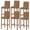 Caramel, variant on Pure Khaki Bar Stool Covers - Stretch Dining Chair Covers Set of 2, Modern Solid Color Minimalist Art Bar Chair Cover Removable Counter Stool Pub Chairs Slipcovers Protectors for Kitchen/Cafe