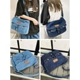 thumbnail image 6 of Gustave Women's Denim Tote Bag Large Shoulder Crossbody Bag Retro Y2K Jean Purses and Handbags Multi Pockets Casual Hobo Messenger Bags - Blue, 6 of 8