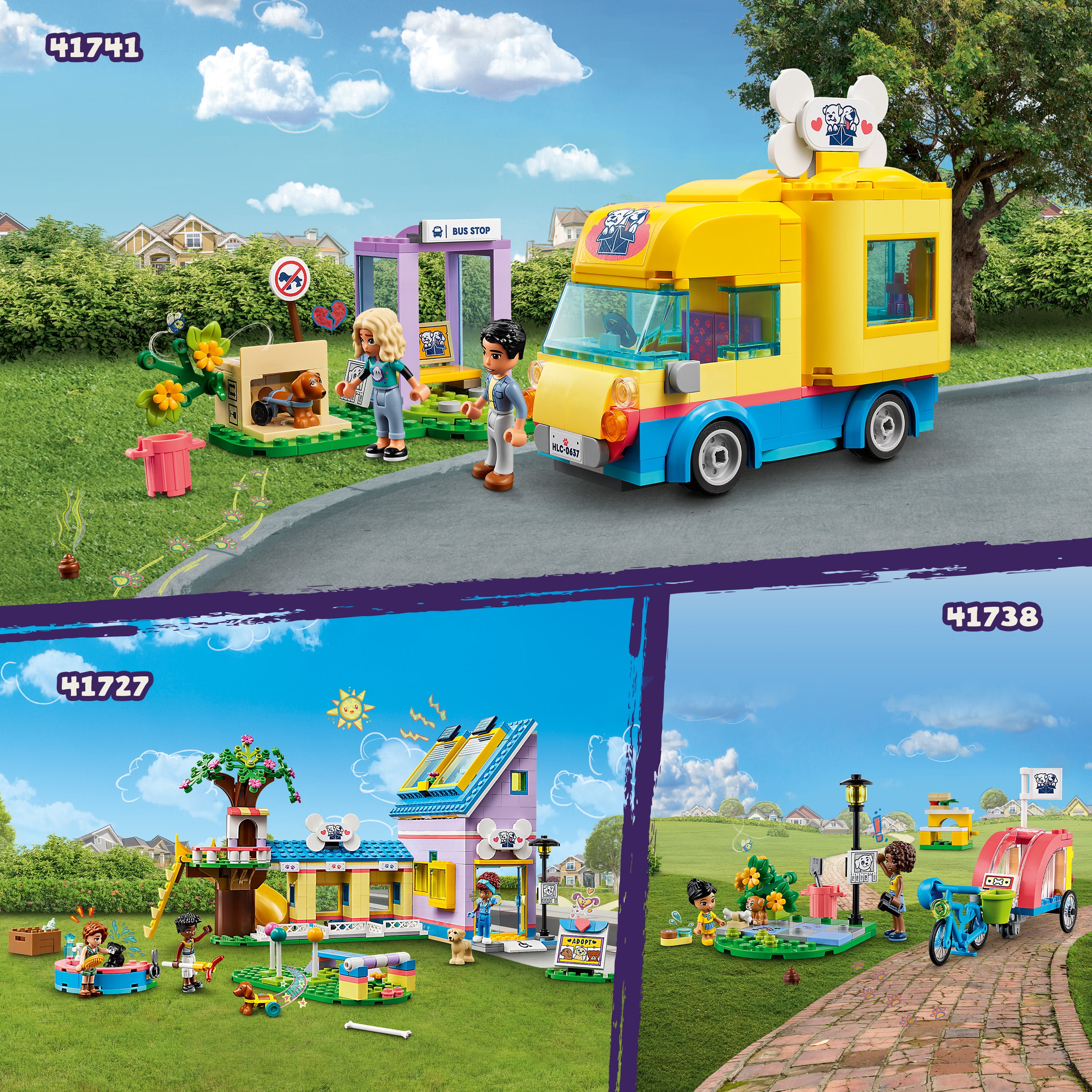 LEGO Friends Dog Rescue Van 41741 Building Toy - Mobile Rescue Center Playset, Featuring Nova and Dr. Marlon Mini-Dolls, Dog Figure, and Toy Van, Great Birthday Gift Idea for Kids Ages 6+