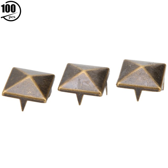Remaches de cuero con estilo de latón 100 piezas remache de decoración bolso de ropa para pulseras y zapatos ANGGREK Otros