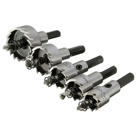 

5 Pieces of Hole Saw Wood Knife Hole Drill High Speed Steel Serrated Hole Opener