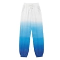 thumbnail image 4 of njshnmn Sports Soft Harem Trousers Wide Leg Sweatpants for Women, Blue, XXL, 4 of 4