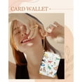 thumbnail image 6 of Gemfits Credit Card Holder for Women Cute Girls Female Rfid Leather Cardholder Wallets with Keychain Purse Kawaii Girly Aesthetic Print Zipper,Many Dogs, 6 of 6