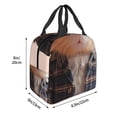 thumbnail image 3 of Pofeuu Cute Mouse In Glasses Print Lunch Bag Lunch Box Insulated Lunch Bag Adult Lunch Box for Men and Women, 3 of 8