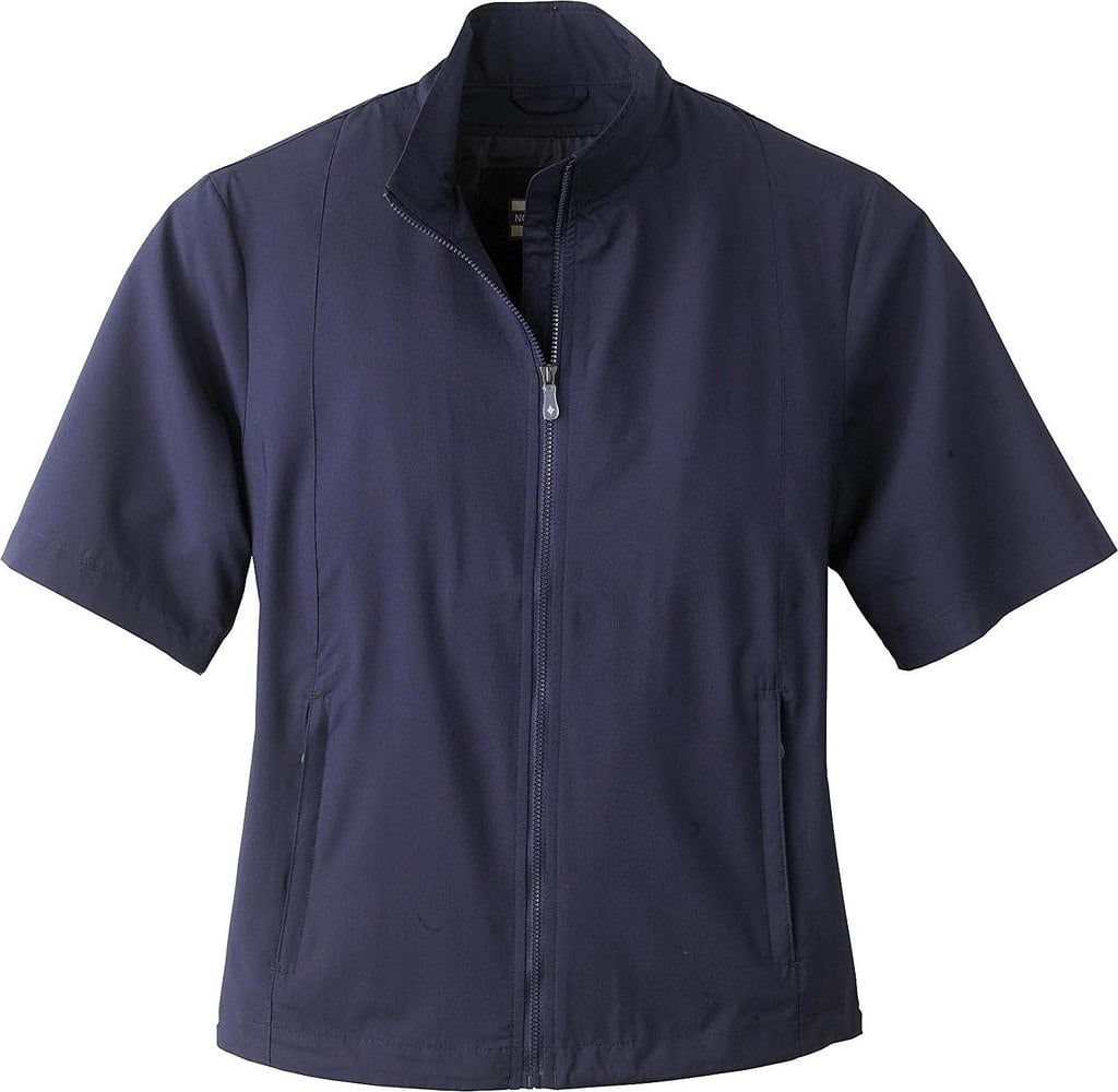 North End Ladies Short-Sleeve Full-Zip Wind Jacket, Women's, Size: Small, Blue