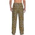 thumbnail image 3 of Goofa Leopard Printed Soft Pajama Pants for Men, Wide Leg Comfy Casual Lounge Yoga Pants-Large, 3 of 9
