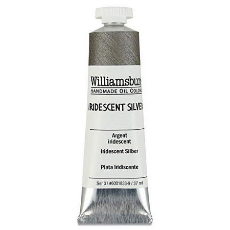 UPC: 0877463001482 | Williamsburg Handmade Oil Color – Iridescent Silver 37 ml
