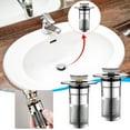 thumbnail image 1 of Sentmoon Washbasin Stopper Thickened Leak Proof Odor Blocking Push Bounce Drain Filter Versatile Bathroom Kitchen Accessory Advanced Drainage Excrete Prevention, 1 of 3
