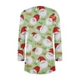 thumbnail image 4 of Lumtrix Cardigan Sweater for Women Comfy Trendy Plus Size Warm Xmas Design christmas santa Sweatshirt Light Green M, 4 of 6