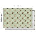 thumbnail image 5 of Green Highland Cow Flower Pattern Summer Placemats Table Placemats Set Of 6-Linen Kitchen Washable Placemats Table Mats 11.8"x17.7" Non-Slip Heat Resistant, 5 of 5