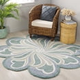 thumbnail image 2 of SAFAVIEH Novelty Alaois Floral Area Rug, Grey/Green, 6' x 6' Round, 2 of 7