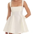 thumbnail image 2 of Y2k Floral Graduation Mini Dress for Women Teen Girls Corset Ruffle Swing Lace Formal Short Grad Dress, 2 of 5