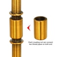thumbnail image 4 of Uxcell Lighting Downrod 10 Inch Long M10 Threaded Extension Rod Lighting Fixtures Gold Bronze 4 Set, 4 of 5