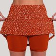 thumbnail image 1 of TaTaai Women Printed Sports Yoga Shorts High Waist Skinny Jogger Skort with Pockets Polyester Lightweight Stretchy Summer Daily Home Casual Wear Gift, 1 of 5