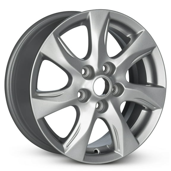 For 2010-2012 Mazda 3 16 Inch Painted Silver Rim - OE Direct Replacement - Road Ready Car Wheel