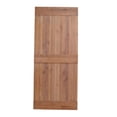 thumbnail image 4 of TMS 36 in. x 84 in. Vertical Slat 2-Panel Primed Natural Wood Sliding Barn Door with Sliding Door Hardware Kit TSQ04-ORB, 4 of 7