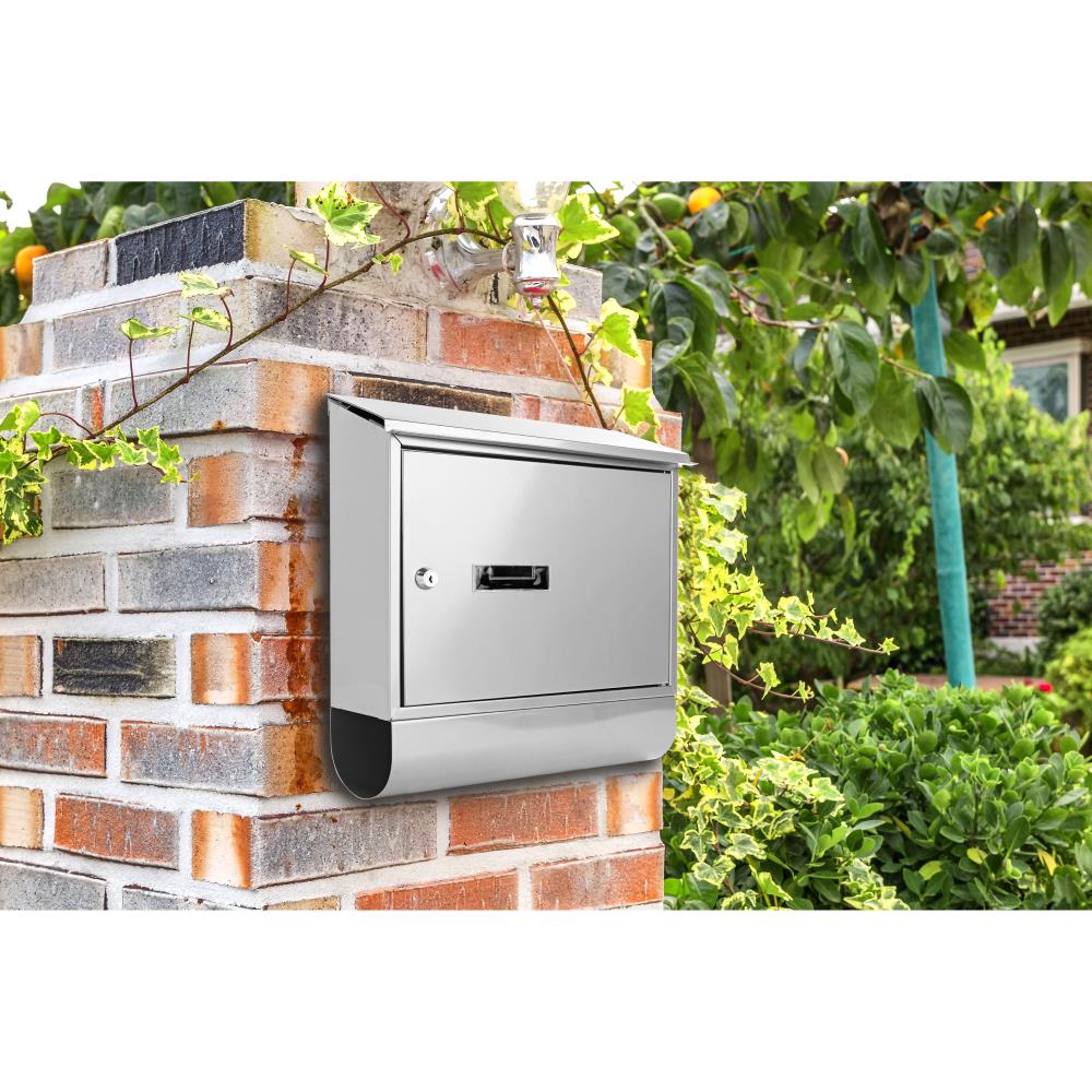 SereneLife SLMAB06 - Indoor/Outdoor Wall Mount Locking Mailbox