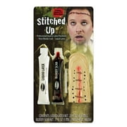 Fun World Halloween Costume Face Paint Makeup FX Kit, Stitched Up