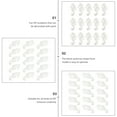 thumbnail image 5 of SWETRACE DIY Craft Model Shape White 15Pcs 4.3X2.2X0.9In, 5 of 8