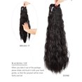 thumbnail image 4 of EcoNesxp extensions de Queue de Cheval extensions de Queue de Cheval à clip Brun Foncé pour Femmes Cheveux Longs Bouclés Brun Foncé extensions de Queue de Cheval, 4 of 5