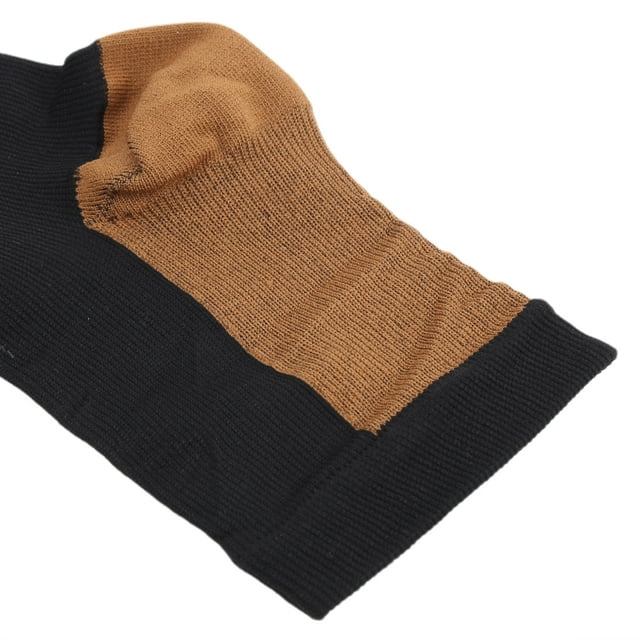 Sport Socks, Vein Socks Elastic Fabric for Woman for Man Zipper Socksblack + copper bottom
