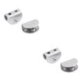 thumbnail image 4 of Moyic Office Hotel Glass Clamp Shelf Holder Bracket Furniture Panel Screw Aluminum Alloy Bedroom Door Mounted Hardware Type1 NO1, 4 of 6