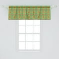 thumbnail image 2 of Ambesonne Geometric Window Valance, Retro Feelings Squares, 54" X 18", Sea Green Orange Purple, 2 of 3