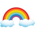 thumbnail image 2 of Rainbow Clouds Sky Colorful Rainbows Customized Wall Decal - Custom Vinyl Wall Art - Personalized Name - Baby Girls Boys Kids Bedroom Wall Decal Room Decor Wall Stickers Decoration Size (20x40 inch), 2 of 2