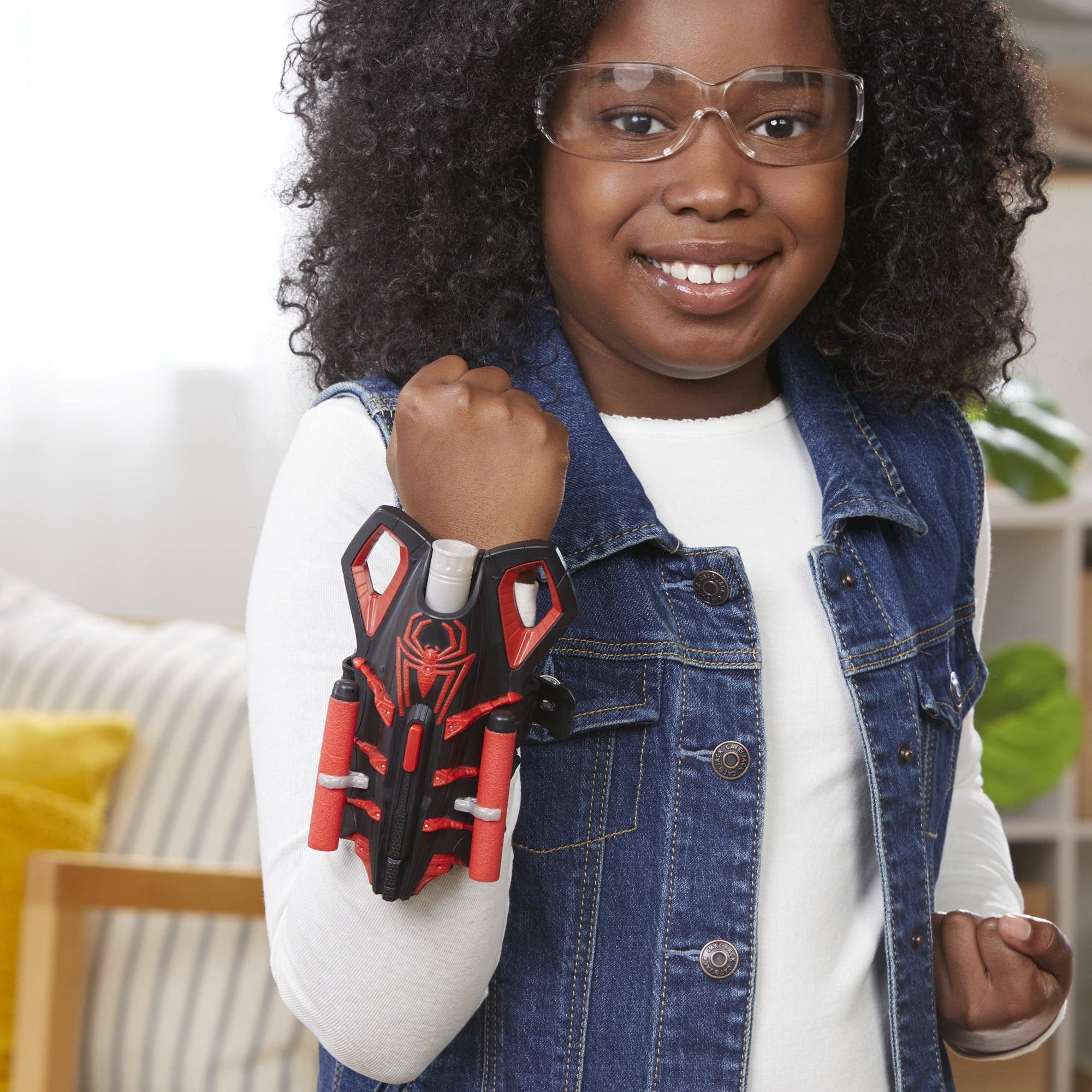 Marvel NERF Spider-Man Miles Morales Thwip-Tech Blaster Role Play Toy for Kids 5+