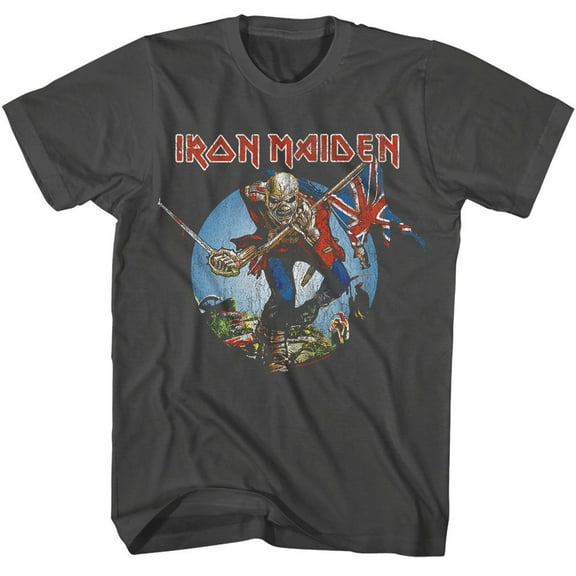 Iron Maiden Trooper Smoke Adult T-Shirt