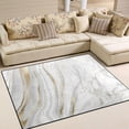thumbnail image 2 of Gold Marble Non-Slip Runner Rug Washable Soft Absorbent Living Room Rugs for Bedroom 80x58 Inches Home Decor, 2 of 7