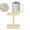 Beige, variant on Toothbrush Holder with Cover Cup - Countertop Organizer Stand for Electric & Manual Toothbrushes, Keeps Bathroom Vanity Tidy