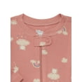 thumbnail image 4 of Bliss by Garanimals Baby Boys or Girls Cotton Layette One Piece Footed Sleeper Pajamas, Sizes Newborn-9 Months, 4 of 5