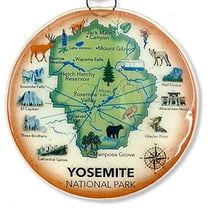 Yosemite National Park Christmas Tree Ornament - Art Glass Light Catcher